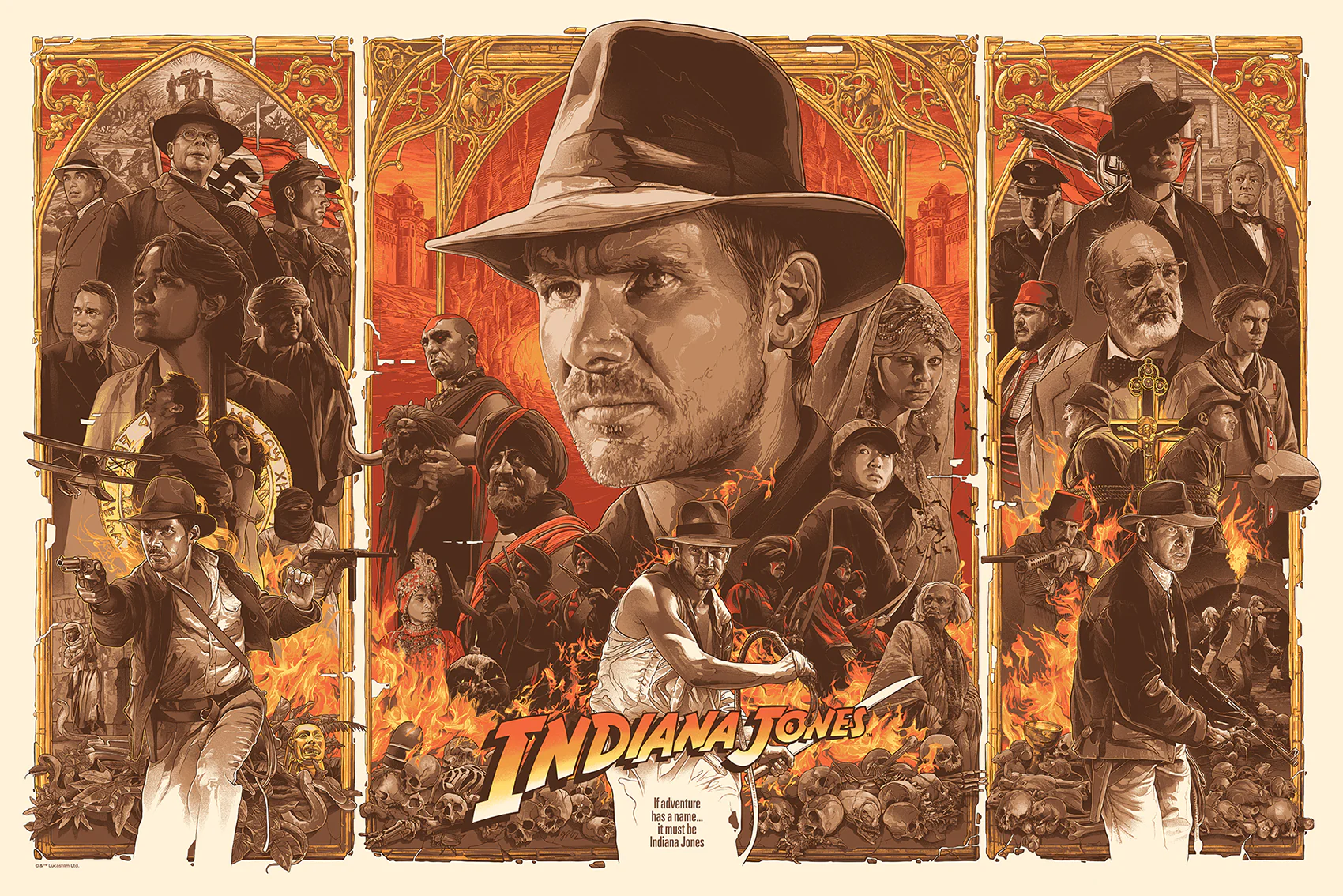 Grzegorz Domaradzki - Indiana Jones Triptych